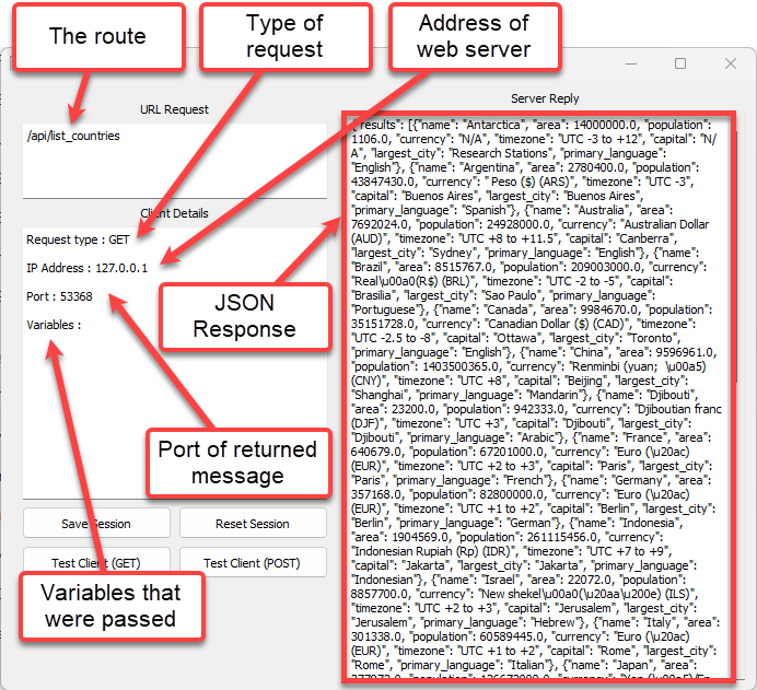 list countries GET request