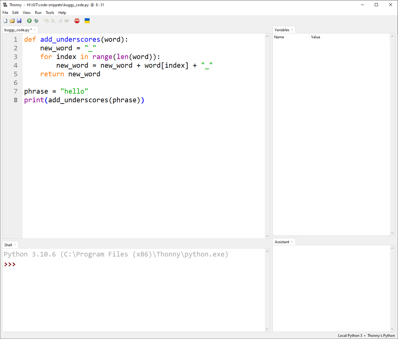 The fixed code