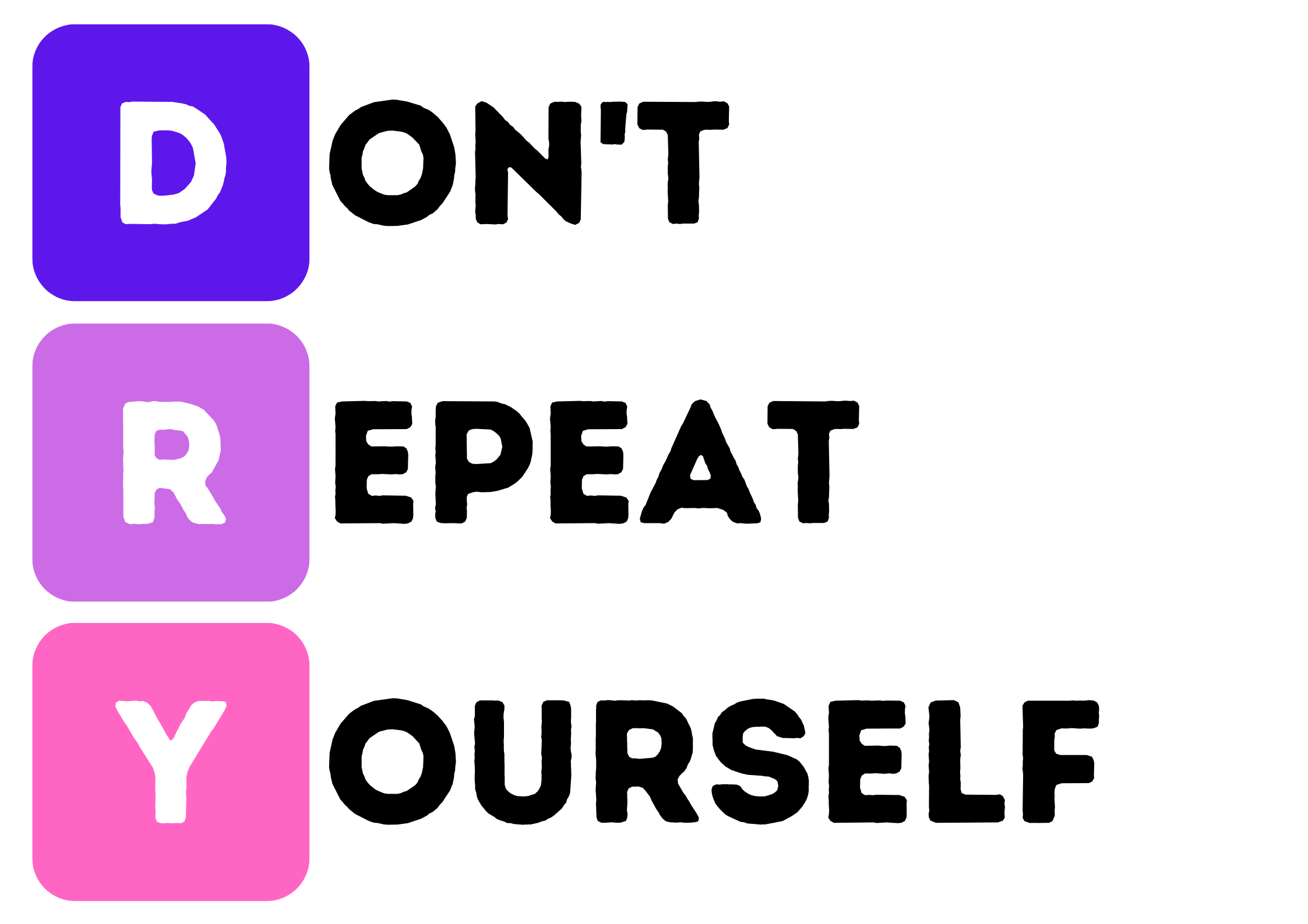 Don't Repeat Yourself